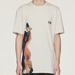 Adidas Y-3 Men’s Size M Grey Tennis Pro FreeLift ClimaCool Lifestyle Tee T-Shirt